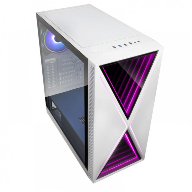 Számítógépház Kolink VOID X ARGB ATX Edzett üveg Fehér PC