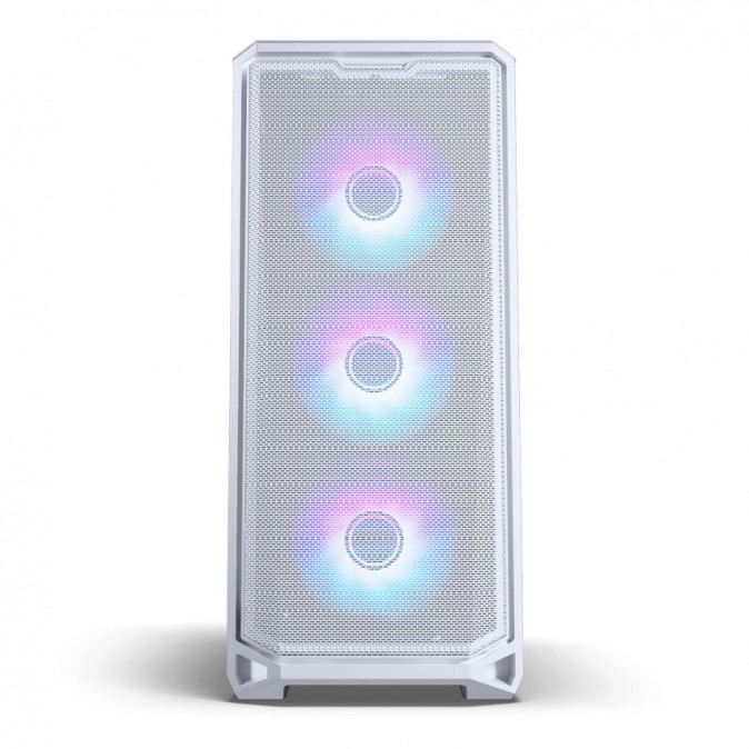 Számítógépház PHANTEKS G400A, Edzett üveg, 4 x 140mm DRGB venti, matt fehér PC