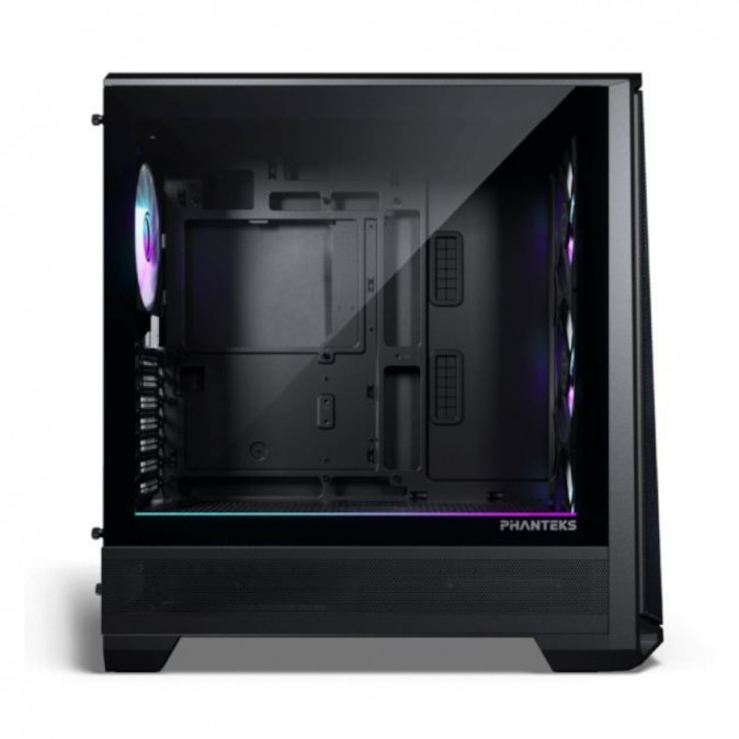 Számítógépház PHANTEKS G400A, Edzett üveg, 4 x 140mm DRGB venti, szatén fekete PC