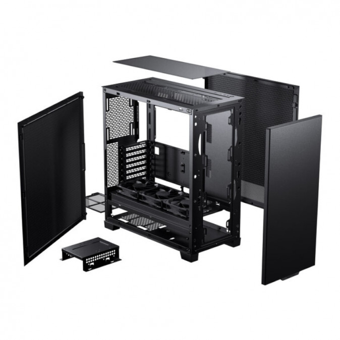 Számítógépház Phanteks XT Pro Ultra / Silent, zárt oldalpanellel, 3x120mm venti, fekete PC