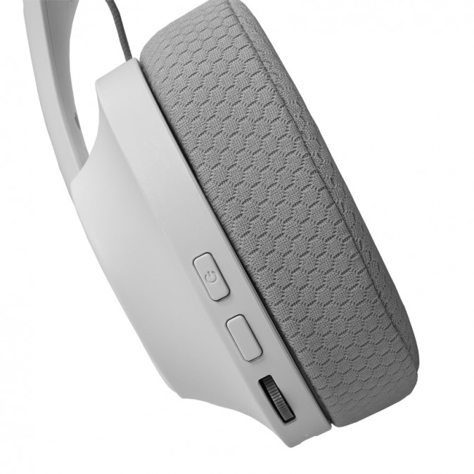 WHITE SHARK FALCON-W, GH-2441W, vezeték nélküli gamer fejhallgató, fehér PC