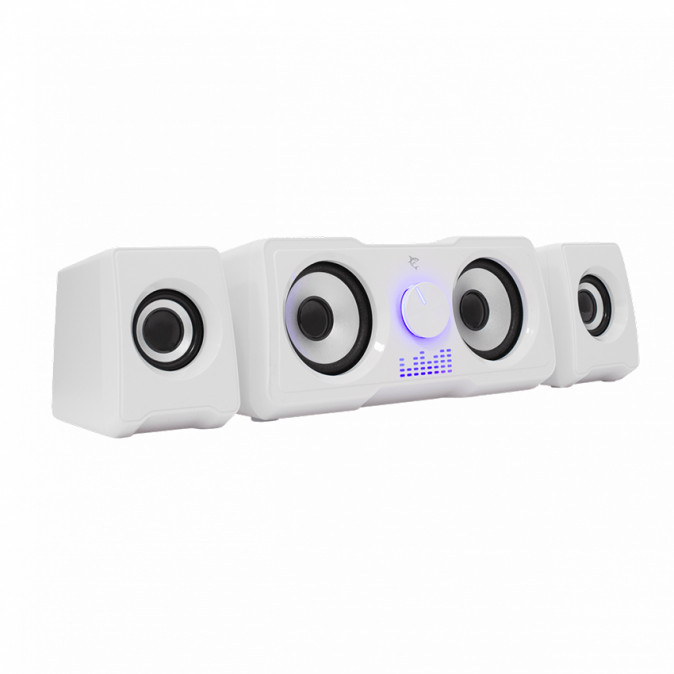 WHITE SHARK MOOD Hangszóró, 2.2, 16W, LED, fehér PC