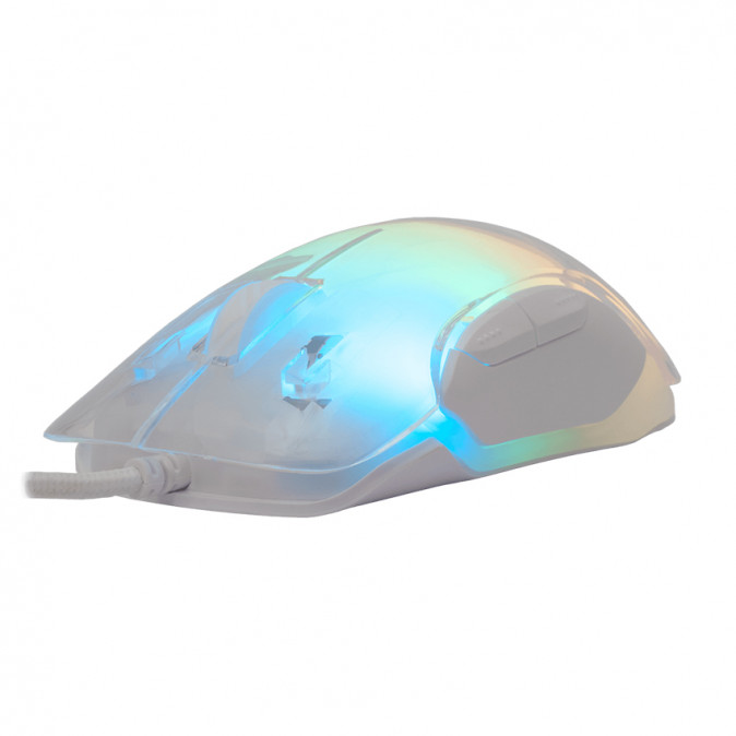 WHITE SHARK MORDRED-W WS GM-5017W gamer egér 7D / 12000 dpi fehér RGB PC