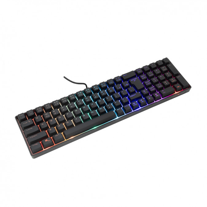 WHITE SHARK WS GK-001114B GLADIUS membrán billenytyűzet (angol), 104 gomb, rainbow, On-Off W029861 PC