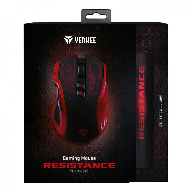 YENKEE YMS 3028RD RESISTANCE Gamer egér  PC