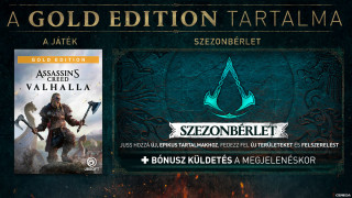 Assassin's Creed Valhalla Gold Edition + Eivor szobor Ajándéktárgyak