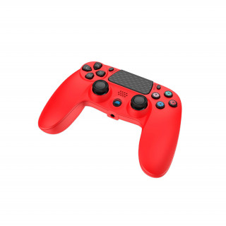 Freaks and Geeks vezeték nélküli kontroller PS4-hez 3,5 mm jack (piros) PS4