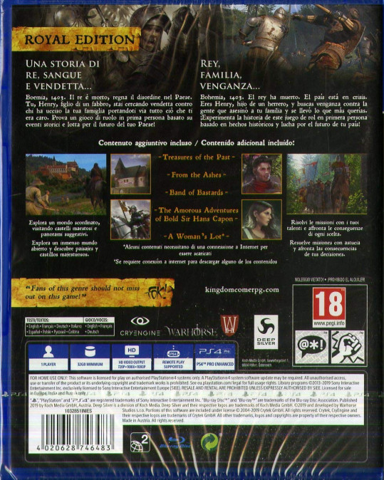 Kingdom Come Deliverance Royal Edition PS4