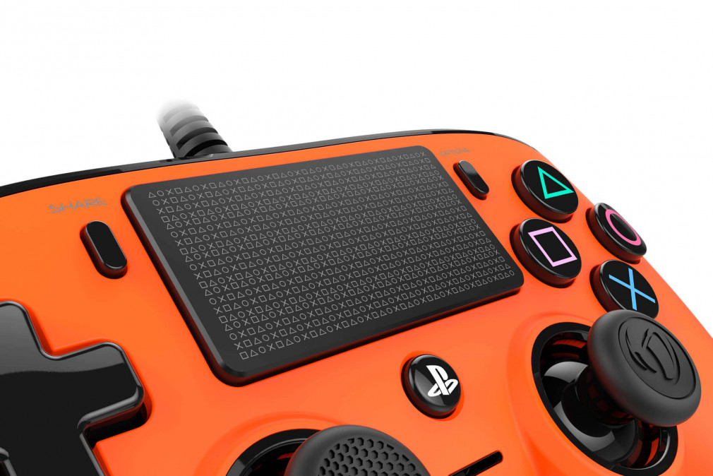 Playstation 4 (PS4) Nacon Vezetékes Compact Kontroller (Narancs) PS4
