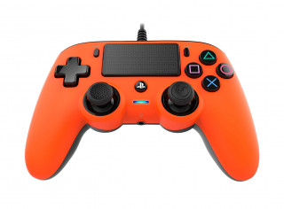 Playstation 4 (PS4) Nacon Vezetékes Compact Kontroller (Narancs) PS4