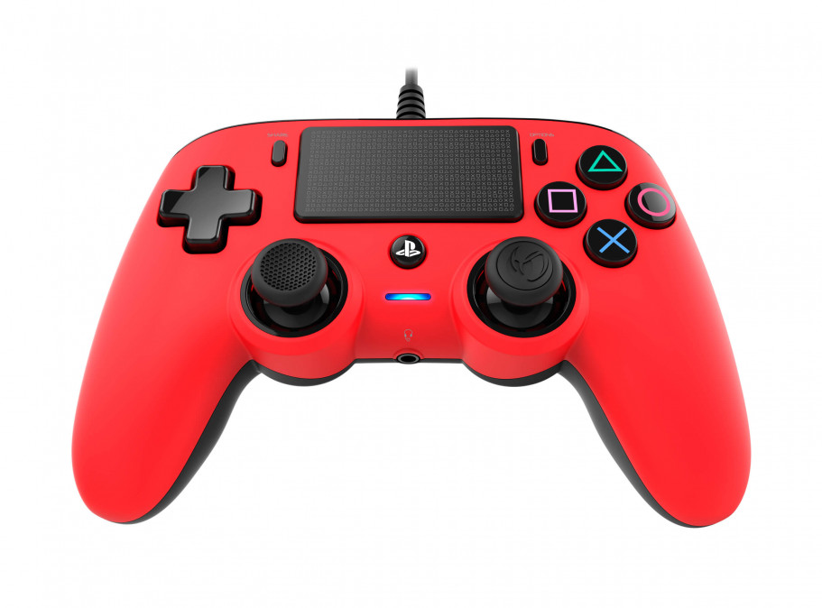 Playstation 4 (PS4) Nacon Vezetékes Compact Kontroller (Red) PS4