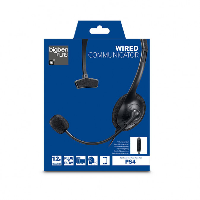 PS4 Vezetékes Chat Headset (BigBen) PS4