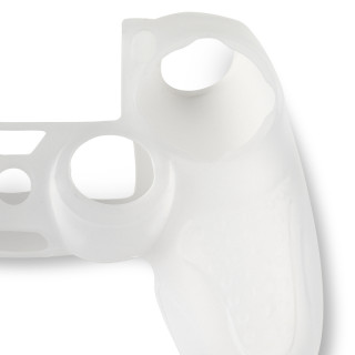 Spartan Gear - Controller Silicon Skin Cover and Thump Grips Transparent PS4