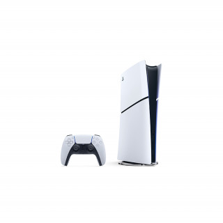 PlayStation 5 Digital Edition (Slim) + PlayStation 5 (PS5) DualSense Controller (White-Black) PS5