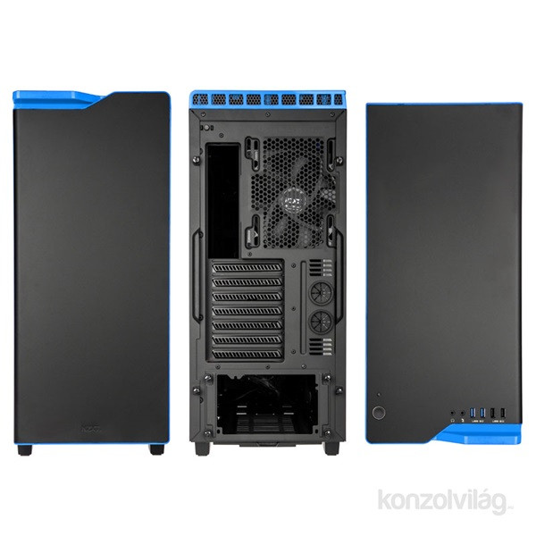 NZXT H440 Mid Tower Fekete-Kék (Táp nélküli) ATX ház PC