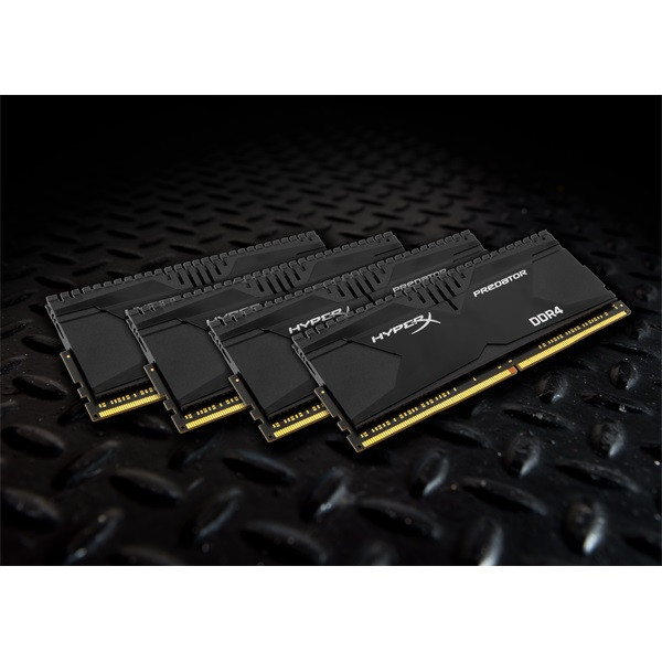 Kingston 32GB/2666MHz DDR-4 HyperX Predator XMP (Kit 4db 8GB) (HX426C13PBK4/32) memória PC