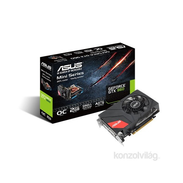 ASUS GTX960-MOC-2GD5 nVidia 2GB GDDR5 128bit PCIe videokártya PC