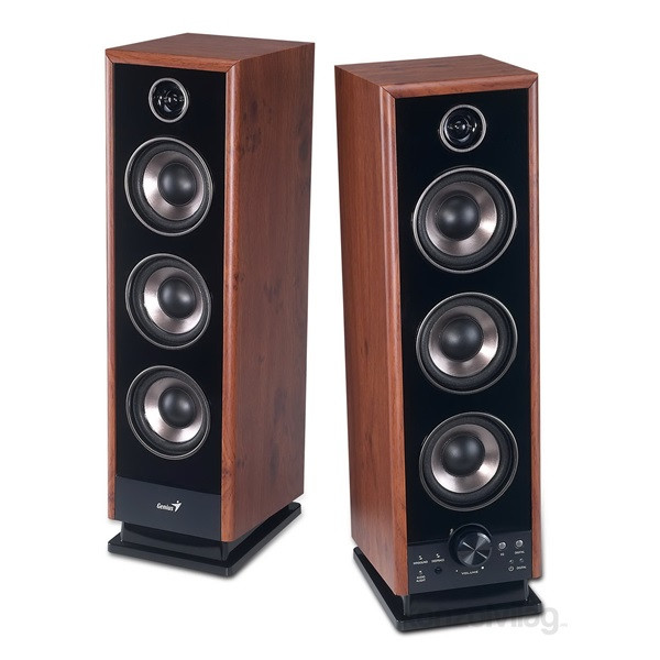 Genius SP-HF2020 v2 2.0 jack 4 utas 60W fa fekete Hi-Fi hangszóró PC