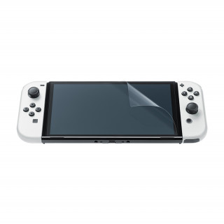 Nintendo Switch védőtok és kijelzővédő fólia (Fekete/Fehér) Nintendo Switch
