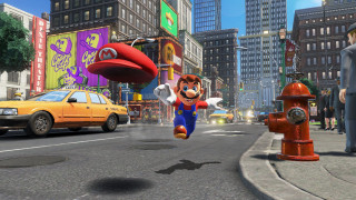 Nintendo Switch (Piros) + Super Mario Odyssey Bundle Nintendo Switch