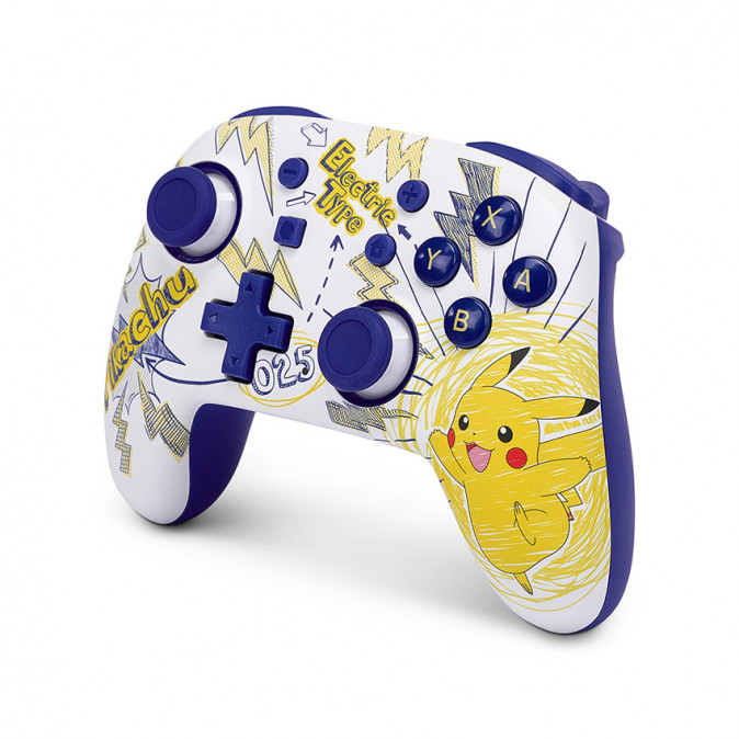 PowerA Nano Enhanced Nintendo Switch Vezeték Nélküli Kontroller (Pokemon: Pikachu School Days) Nintendo Switch