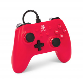 PowerA Nintendo Switch Vezetékes Kontroller (Rapsberry Red) Nintendo Switch