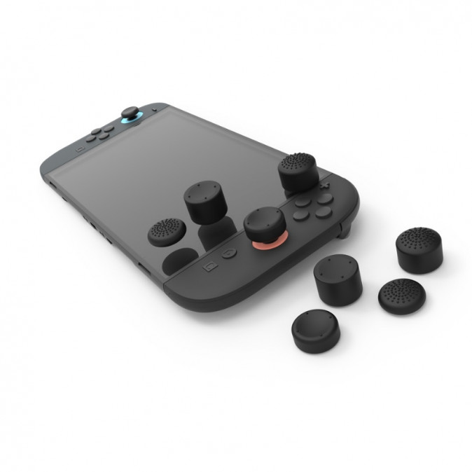 HYPERKIN Pro Series Nintendo Siwtch 2 hüvelykujj csúszásgátló csomag (8-PACK) - Fekete Nintendo Switch 2