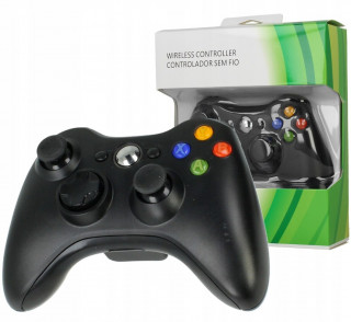 XBOX 360 Vezeték nélküli Kontroller Fekete (PRCX360WLSSBK) Xbox 360