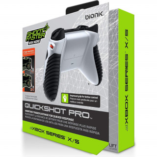 Bionik Xbox Series S/X Kiegészítő Quickshot Pro Kontroller Ravasz csomag (fehér és fekete) (BNK-9074) Xbox Series