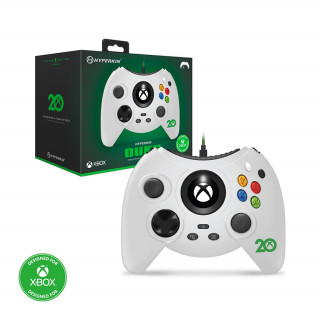 Hyperkin Duke vezetékes kontroller - 20. évfordulós limitált kiadás - Fehér (M02668-ANWH) Xbox Series