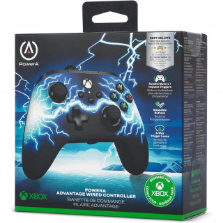 PowerA Advantage Xbox Series X|S, Xbox One, PC Vezetékes Kontroller (Arc Lightning) Xbox Series