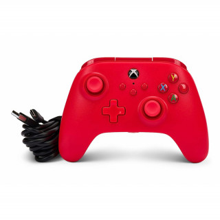 PowerA Xbox Series X|S, Xbox One, PC Vezetékes Kontroller (Red) Xbox Series