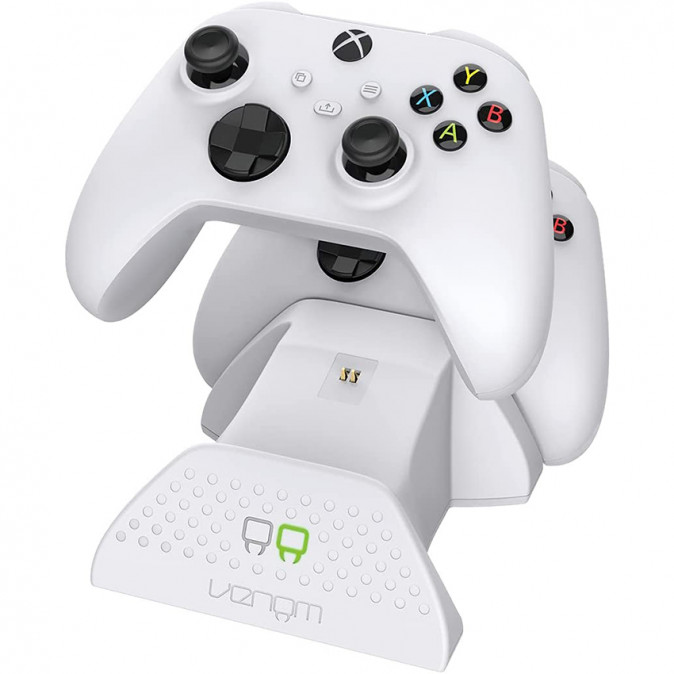 VENOM VS2871 Xbox Series & One fehér dupla töltőállomás + 2db akkumulátor Xbox Series