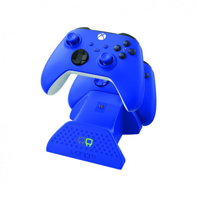 Venom VS2888 Xbox Series X | S / Xbox One kék dupla töltőállomás + 2 db akkumulátor Xbox Series