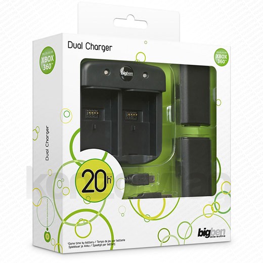 Dual Charger for Xbox 360 Controllers Xbox 360