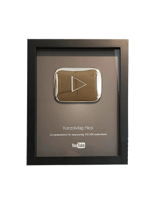 Silver Play Button – Konzolvilág Ricsi